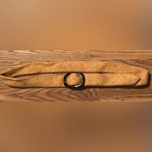 RARE J. Crew 100% Wool Knit Belt Rust Orange M/L NWOT